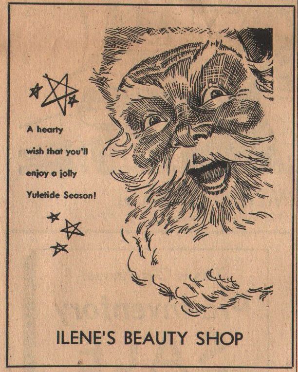 Merry Christmas from the 80 plus retail businesses in 1956 Pomeroy