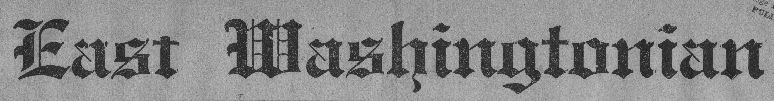 East Washingtonian newspaper logotype