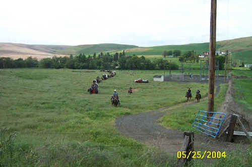 Lewis & Clark Bicentennial Trail Ride through Columbia/Garfield Counties, May 2003