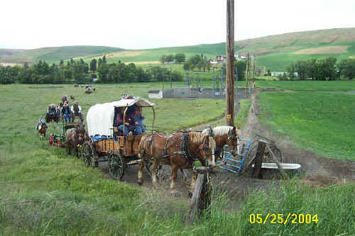 Lewis & Clark Bicentennial Trail Ride through Columbia/Garfield Counties, May 2003