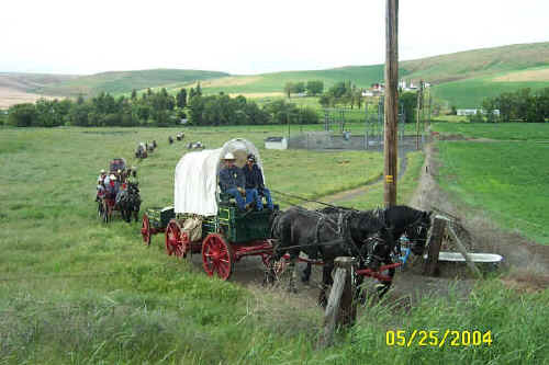 Lewis & Clark Bicentennial Trail Ride through Columbia/Garfield Counties, May 2003