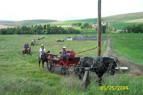 Lewis & Clark Bicentennial Trail Ride through Columbia/Garfield Counties, May 2003