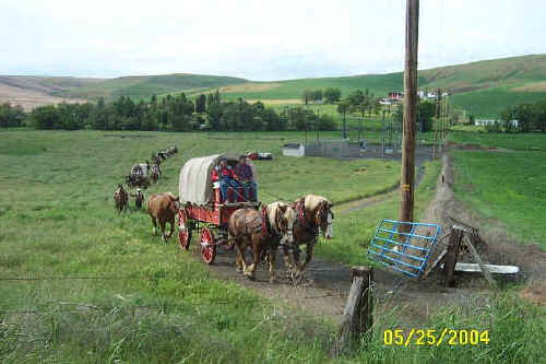 Lewis & Clark Bicentennial Trail Ride through Columbia/Garfield Counties, May 2003
