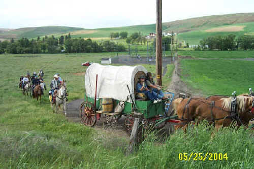 Lewis & Clark Bicentennial Trail Ride through Columbia/Garfield Counties, May 2003