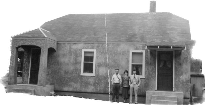 Photo of the telephone exchange building in Pomeroy, Washington, apparently taken in 1935