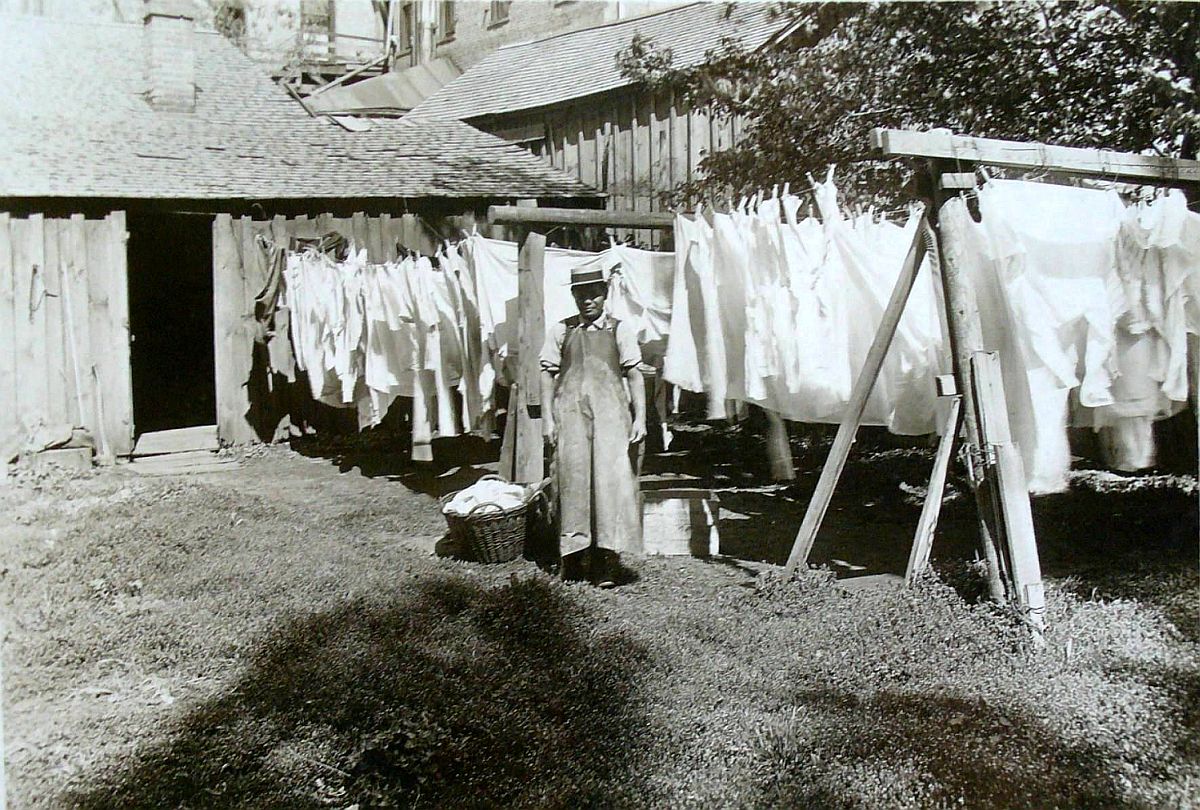Early 1900's, Chinese Laundry behind the Hotel Revere, Pomeroy WA