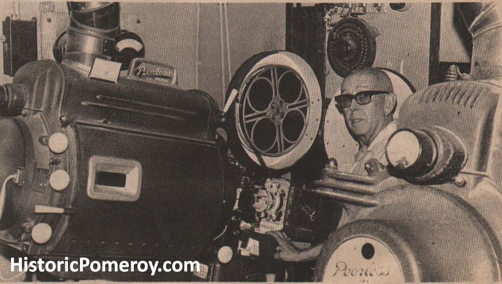 Floy Koberstein, projectionist, Pomeroy WA