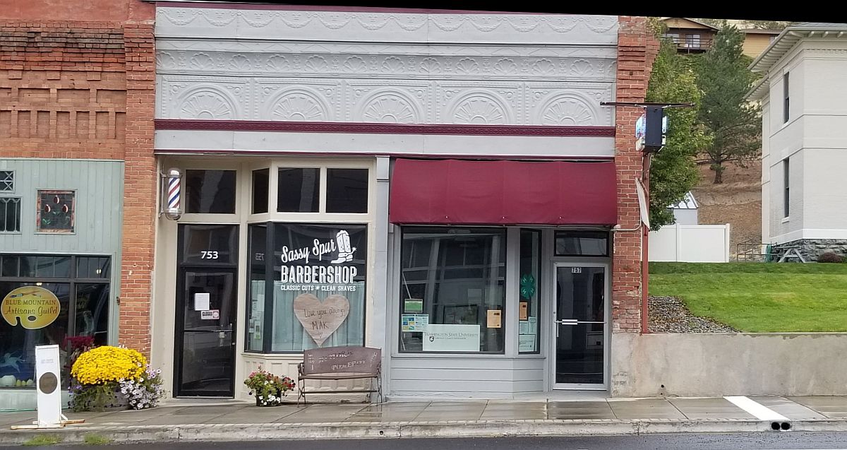 Historic downtown Pomeroy, Richardson Building, photo from 2021 