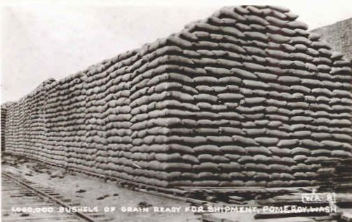 a million bushels of grain from Pomeroy Washington