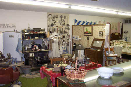 Display in the Garfield County (Washington) Museum