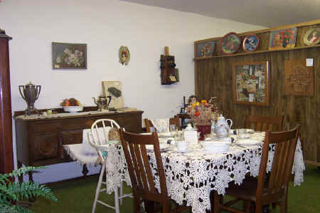 Display in the Garfield County (Washington) Museum