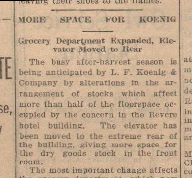 Koenig & Co. expansion, 1924