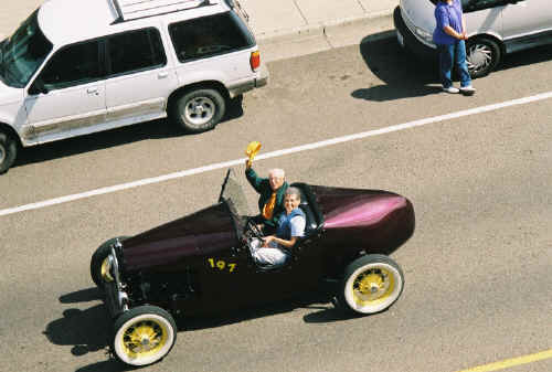 Ann Heitstuman driving the Honored Jimmy Scoggin